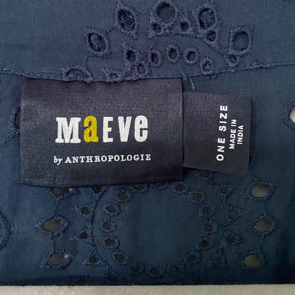 Maeve By Anthropologie Cropped Eyelet Open Kimono - Picture 6 of 7